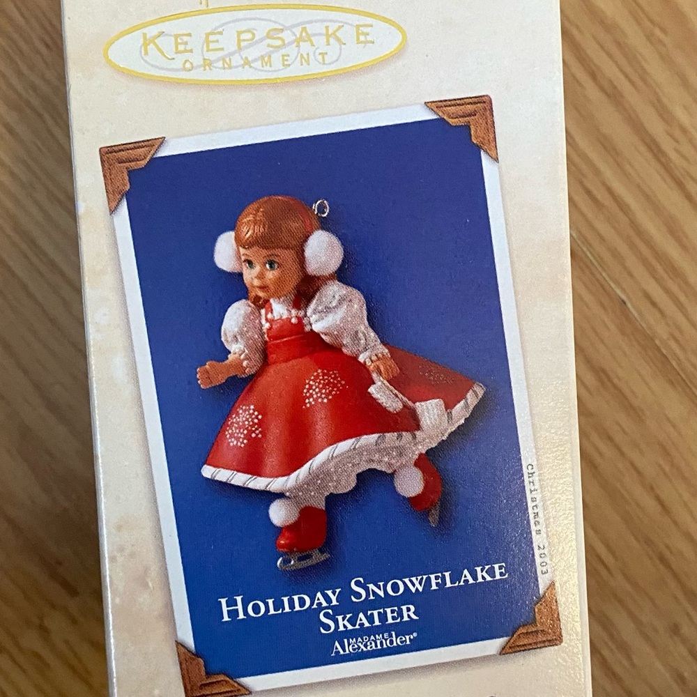 Hallmark Keepsake Ornament Holiday Snowflake Skater -